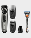 Braun Beard Trimmer BT5060 with Precision Dial - 3 Attachments + Gillette Fusion5 ProGlide Razor