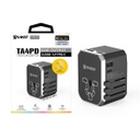 TRAVEL ADAPTER -TA4PD 42W PD &amp; QC3.0  (BLACK/SILVER)