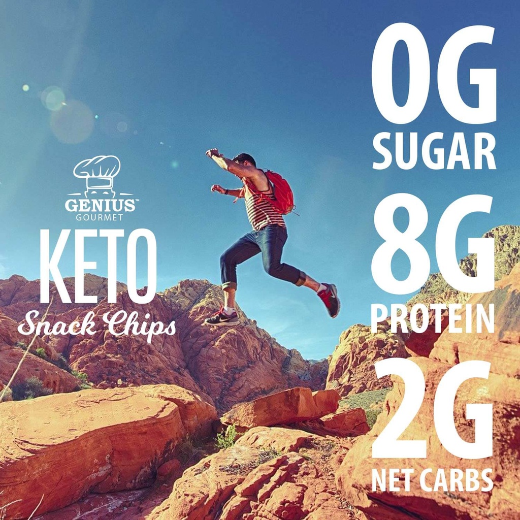 Genuis Gourmet Keto Snack Chips Spicy Nacho 32gm