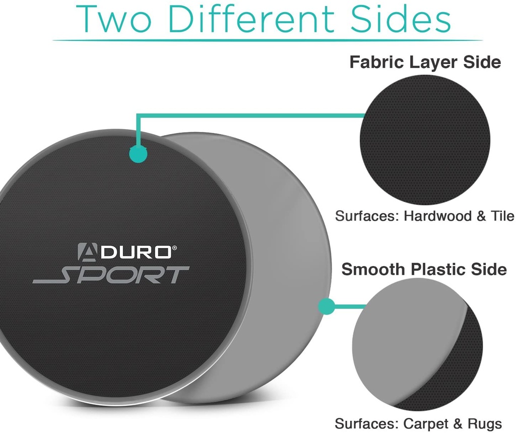 Aduro Sport Exercise Sliders (Gliding Discs) for Workout [2PK]