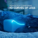 Calming Comfort Cooling Knee Pillow by Sharper Image- Charcoal Infused Memory Foam with Cooling Gel- Helps Side Sleepers Align Spine