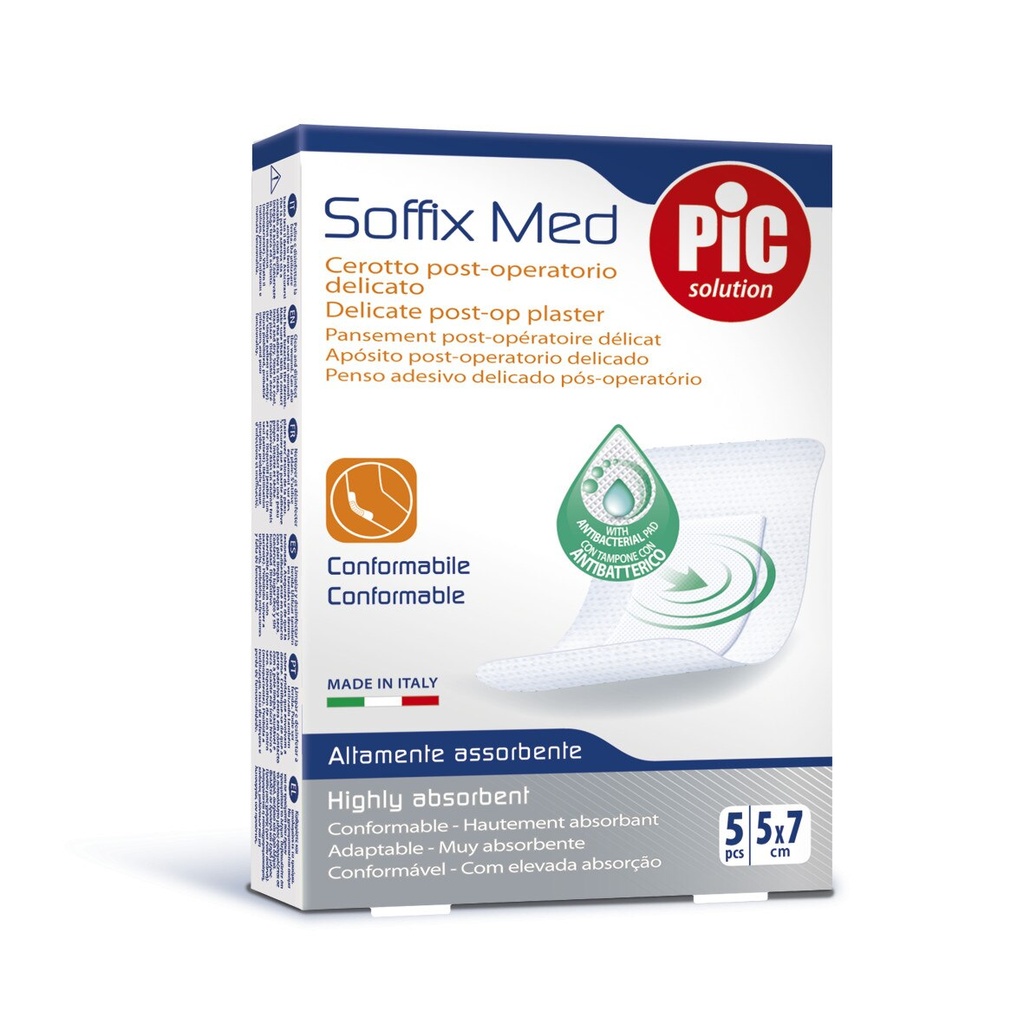 Pic Soffix Med Delicate Post Operation Plaster 5X7 Cm - 5 Pcs