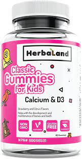 Herbaland Classic Kids Calcium &amp; D3 60S
