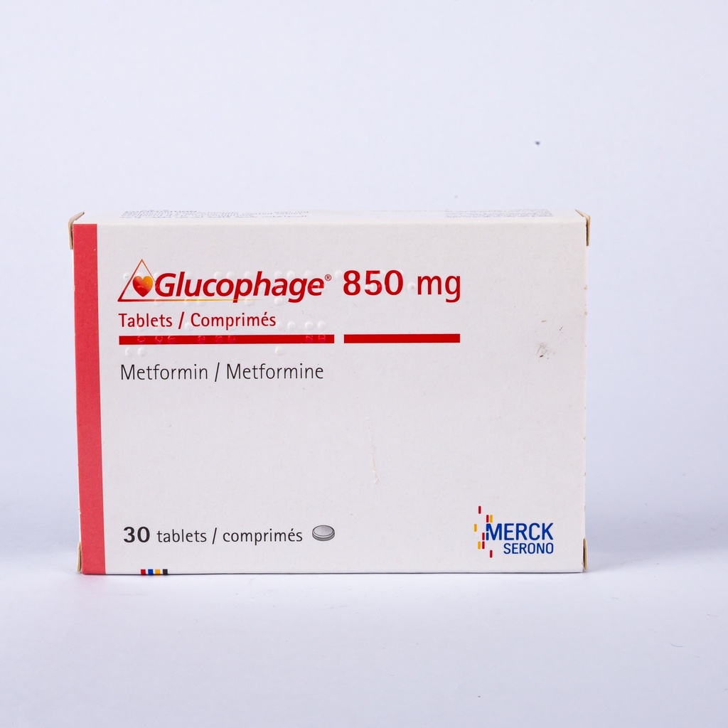 Glucophage 850Mg Tab 30'S-