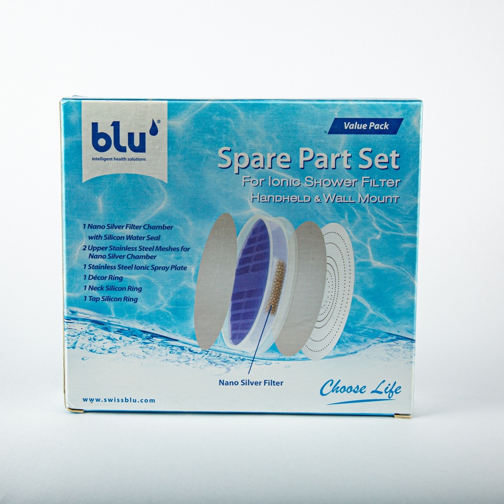 Blu Ionic Shower Filter Wall Mount-