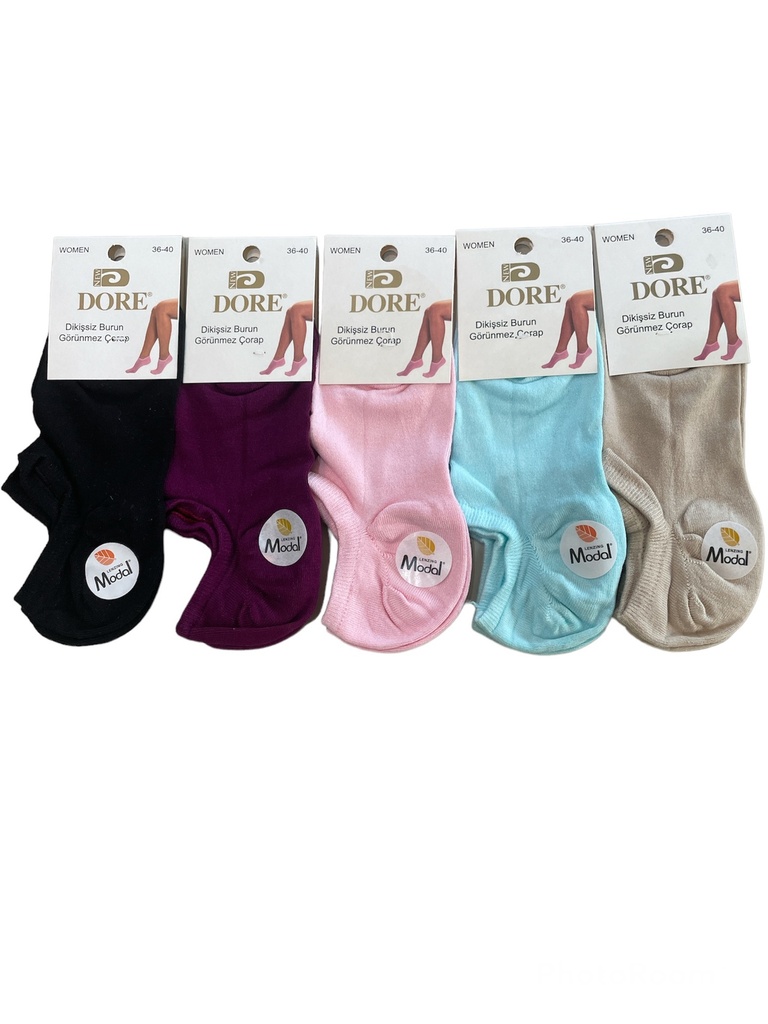 5pk Ultimate Comfort Trainer Liners Socks B- 36-40