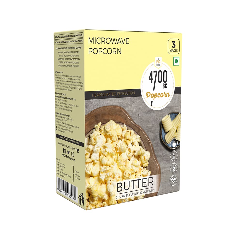 Microwave Popcorn-Butter-Bag-255g(Pack of 3)