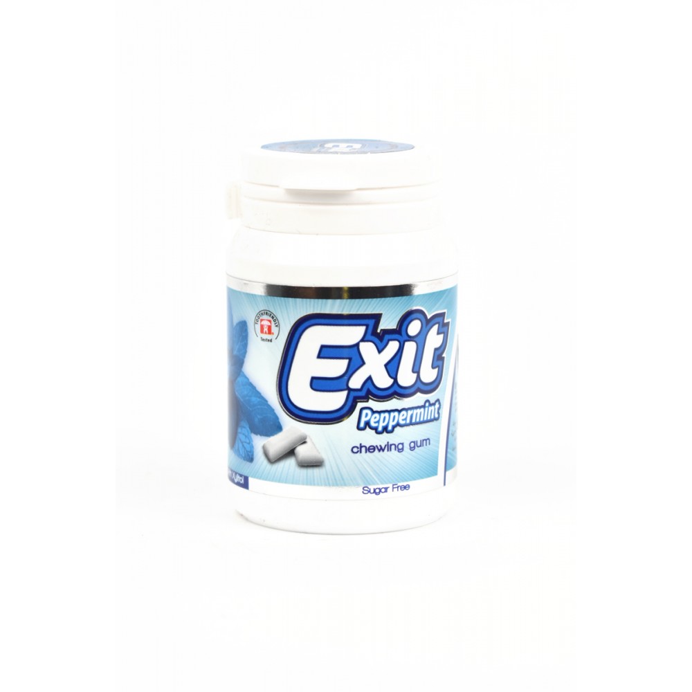 Smart Gum Exit Sugar free Bottle Dragee Gum Peppermint  50gm