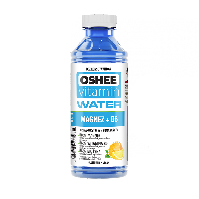 Oshee Vitamin Water Magnesium + B6 Drink 555 ML