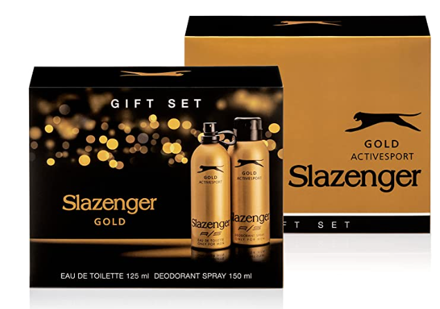 Slazenger Active Sport Gold 125ml Men's Perfume+150ml Deodorant Set