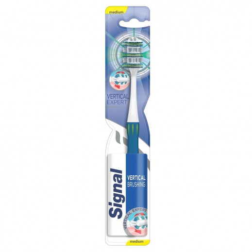 Signal Toothbrush Vertical Expert Medium Assorted Color 