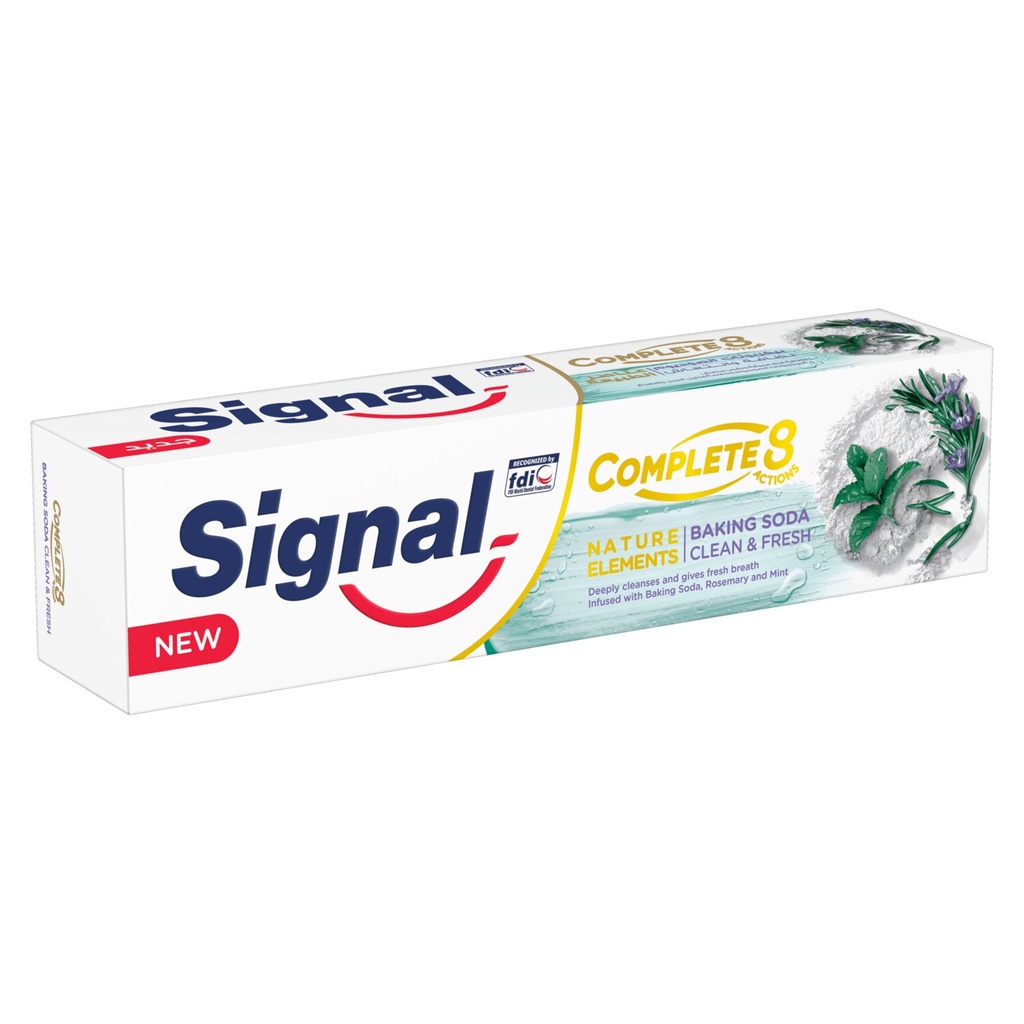 Signal Complete 8 Nature Elements Toothpaste with Baking Soda, Rosemary &amp; Mint 75 Ml