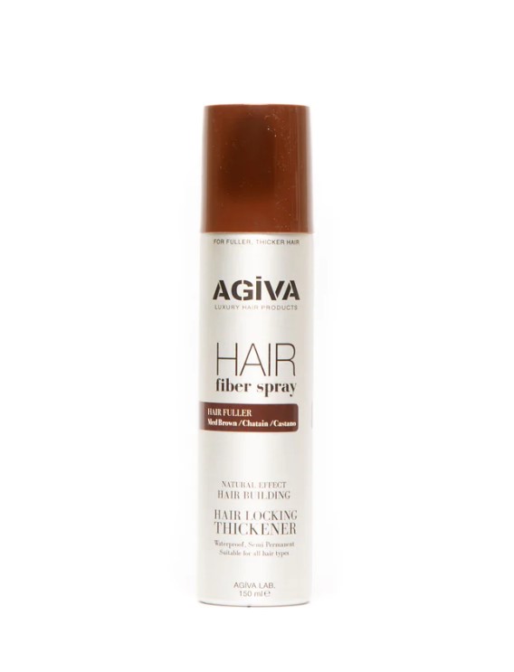 Agiva Brown Hair Thickener Fiber Spray 150 Ml