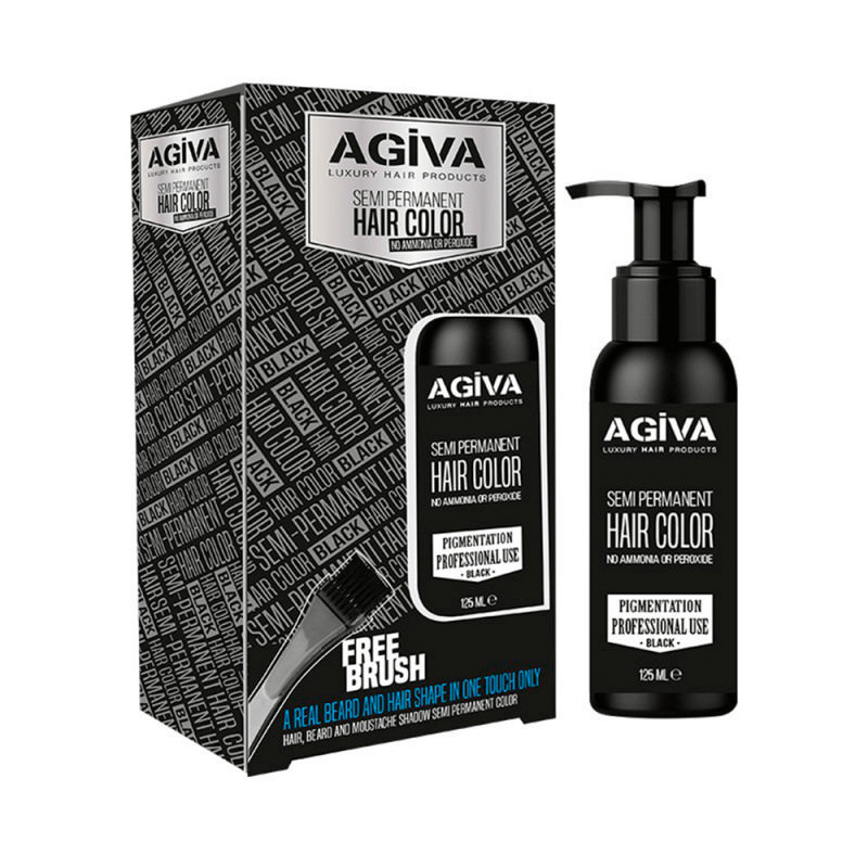 Agiva Semi Permanent Hair Color Black No Ammonia 125 ml