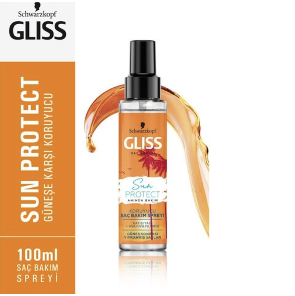 Schwarzkopf Gliss Sun Protect Protective Hair Care Spray 100 Ml