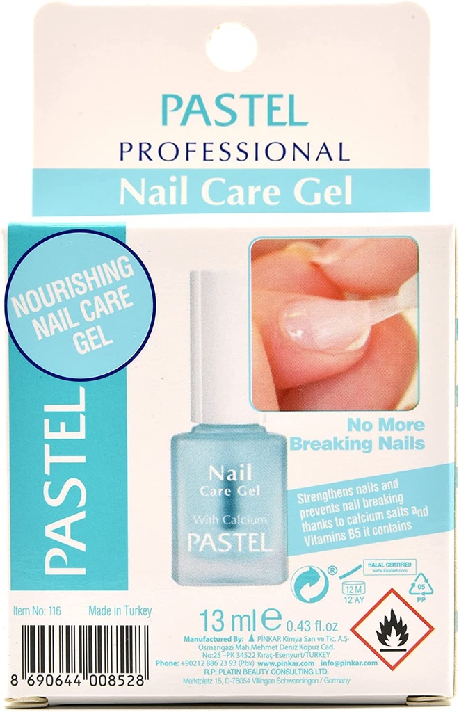 Pastel Nail Care Gel With Calcium 13Ml
