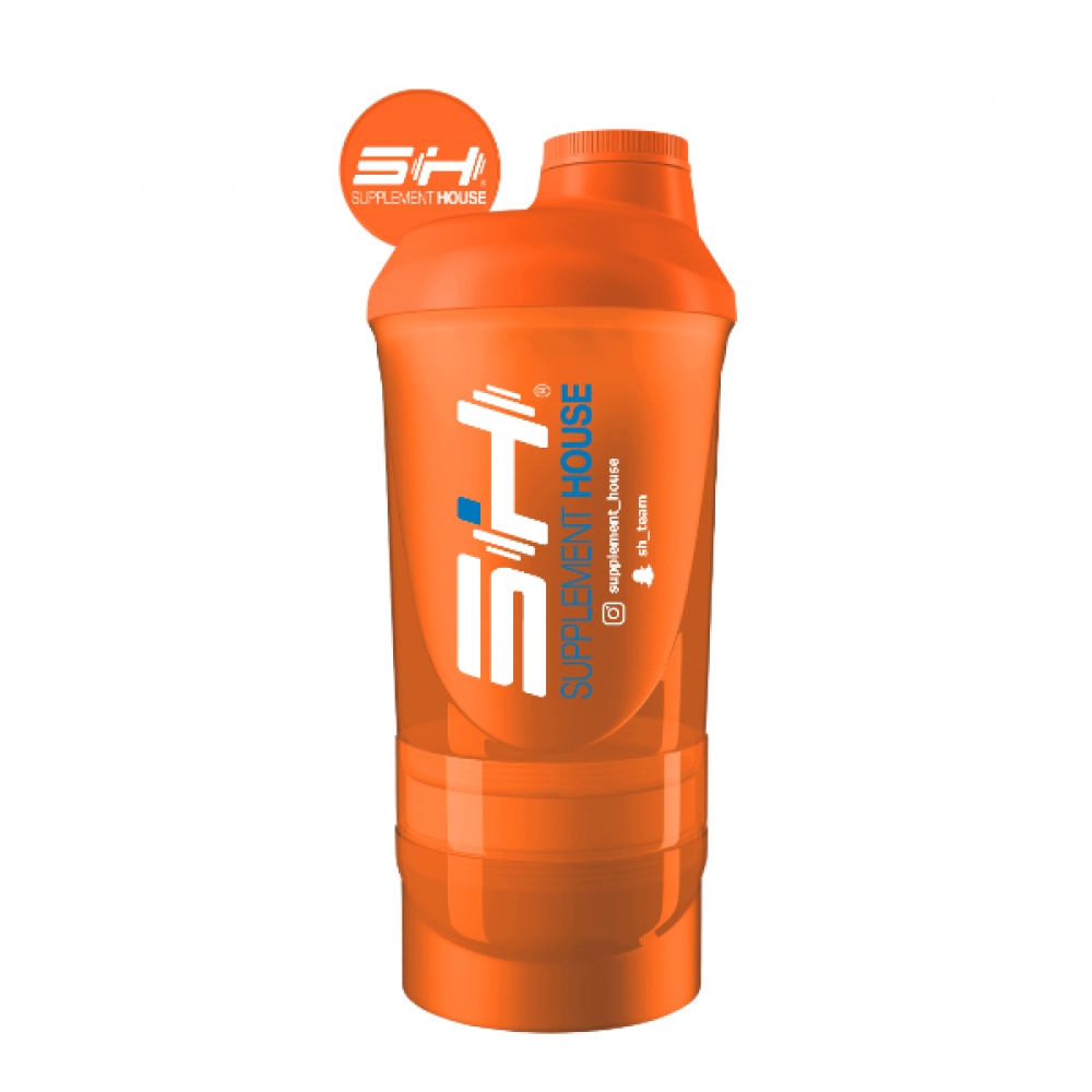 SH Blue Logo Orange Shaker 500+150ml