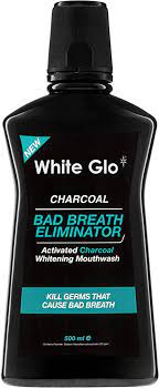 White Glo Charcoal BBE Mouthwash 500ml
