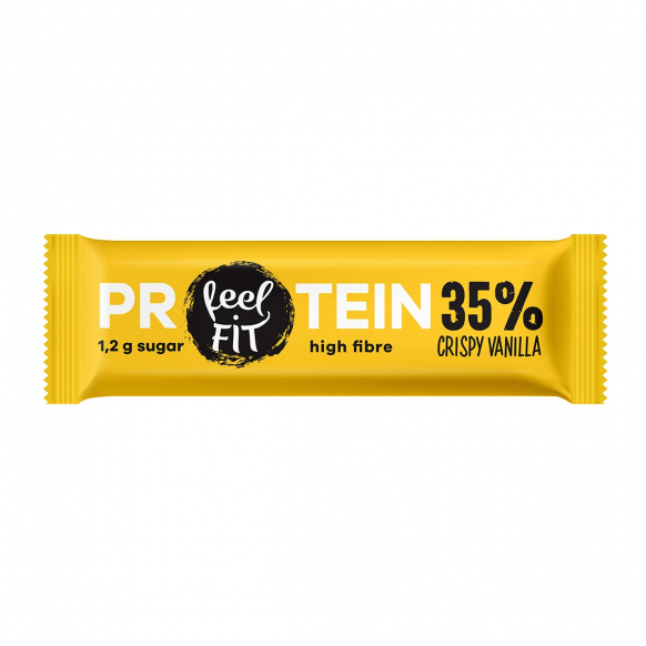 Feel Fit Protein 35% Bar Crispy Vanilla,  No Added Sugar 40 g