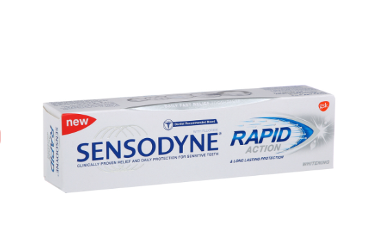 Sensodyne Toothpaste Rapid Action Whitening 75 ml