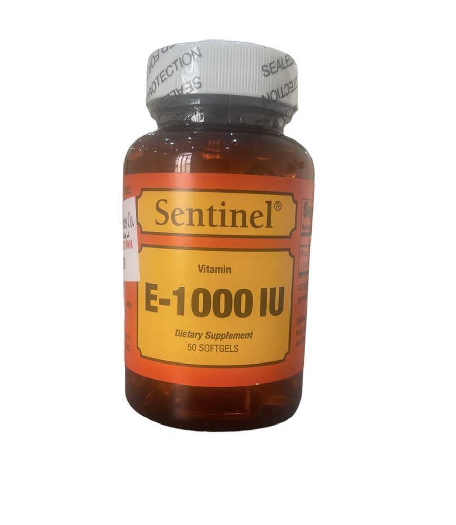 Sentinel Vitamin E-1000 UI 50 Softgels