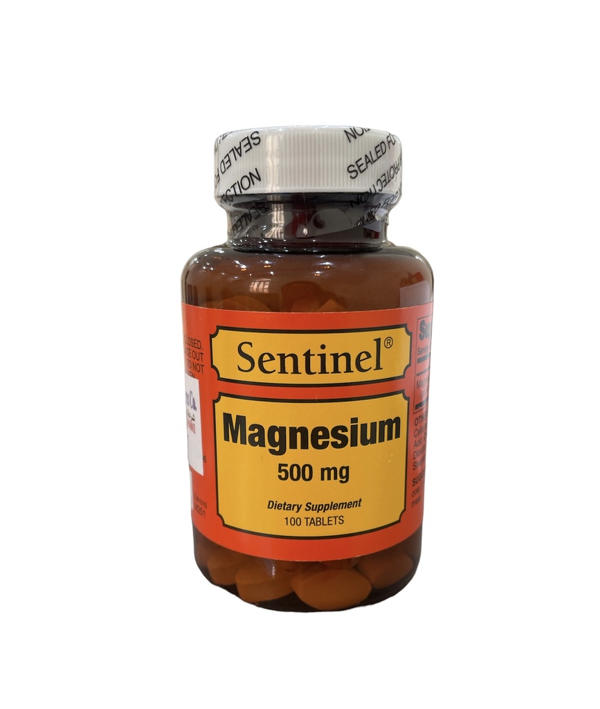 Sentinel Magnesium 500mg 100 Tablets