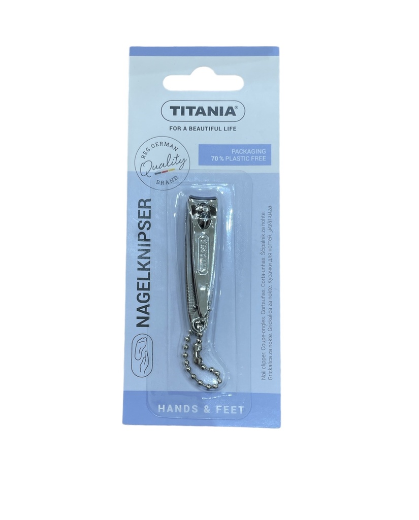 Titania Nail Clipper with File and Chain