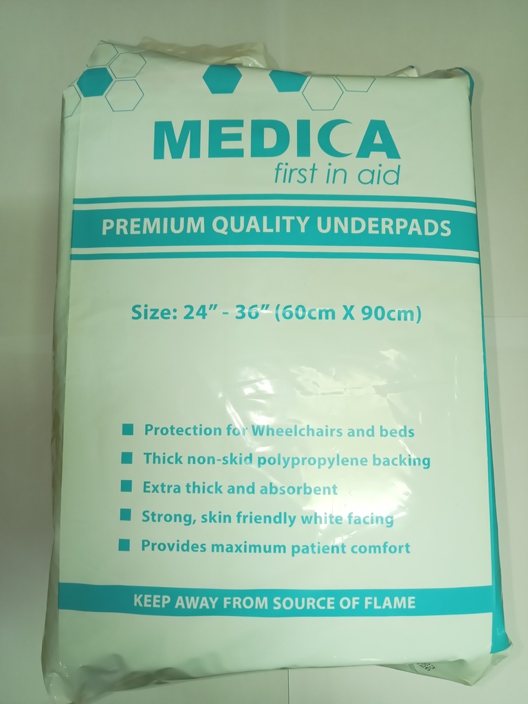 Medica Underpads (24&quot;-36&quot;) 60cm X 90 cm 15'S