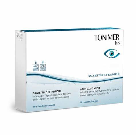 Tonimer Lab Ophthalmic Wipes 16'S