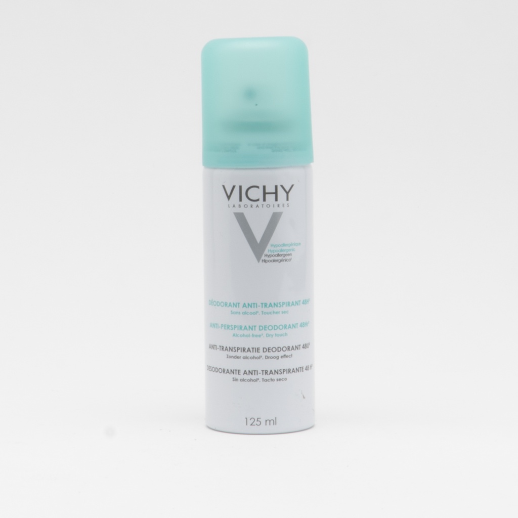 VICHY DEODRANT 48 HR ANTI TRANSPARENT SPRAY 125ML GREEN