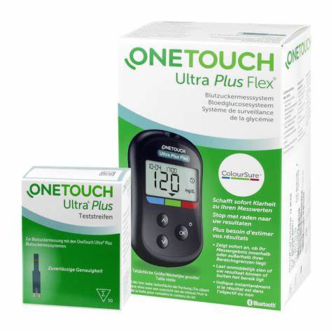 One Touch Ultra Plus Flex Blood Glucose Monitoring System + 50 Strips - Offer