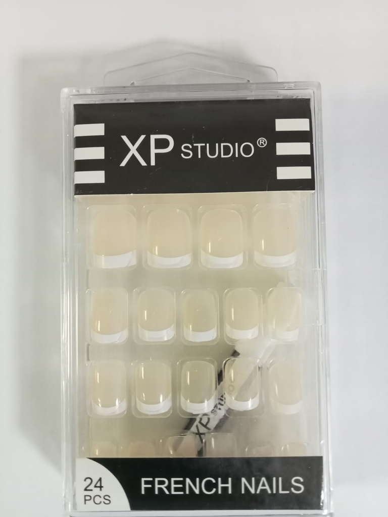 XP Studio French Fake Nails - Beige 24 pcs