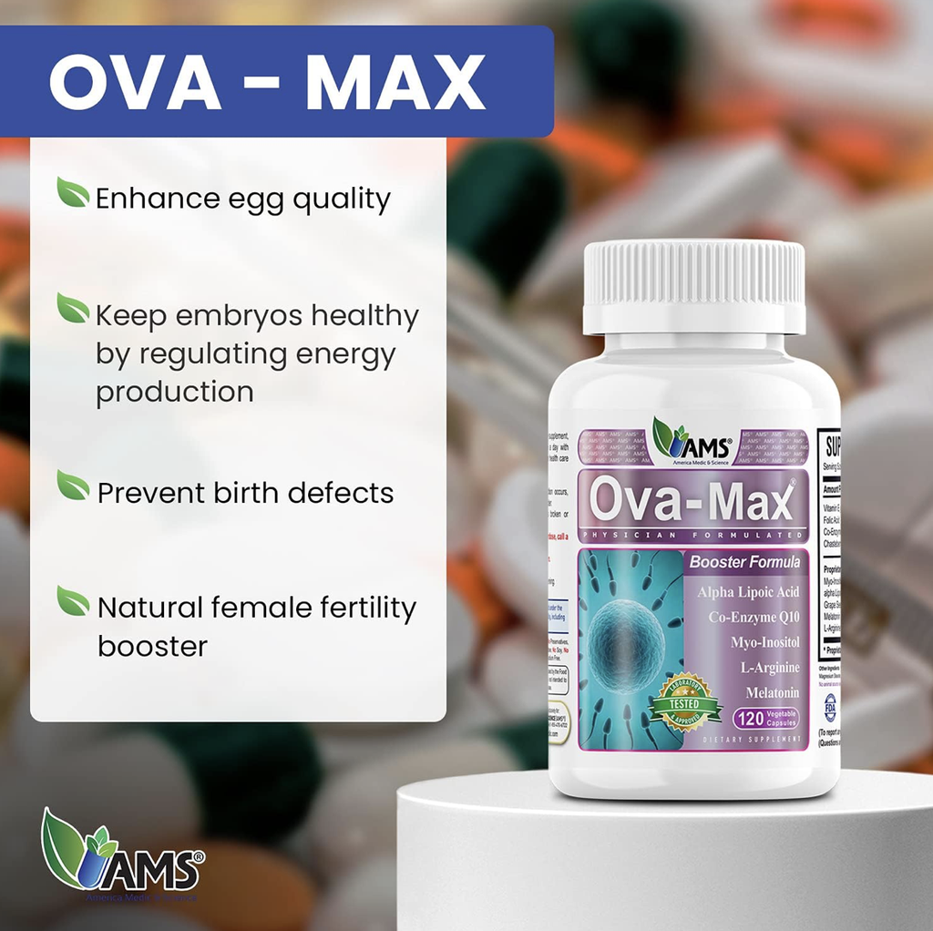 OVA-Max Prenatal Vitamins for Women - 120 Capsules