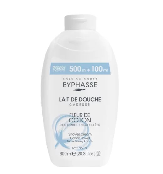 Byphasse Shower Cream Sweet Cotton Flower 600ml