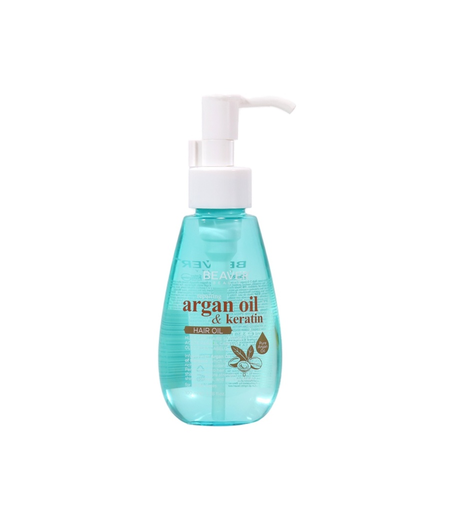 Beaver Argan Oil &amp; Keratin Hair Oil 100 Ml