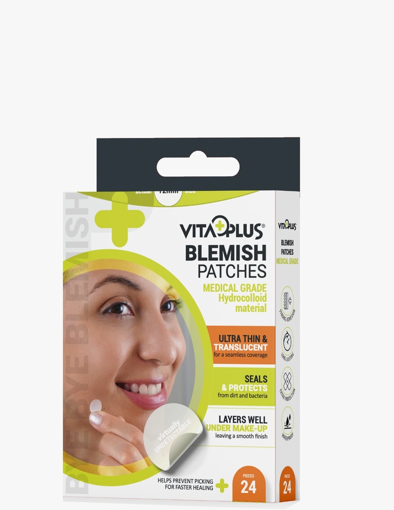 Vitaplus Acne Patches 24Pcs -12Mm