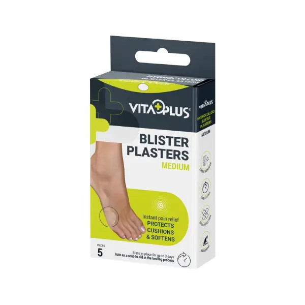 Vitaplus Hydrocolloid Plaster Blister Medium 5's