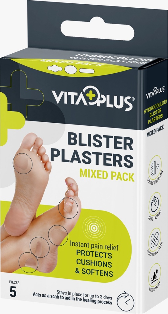 Vitaplus Hydrocolloid Plaster Blister Mixed 5's