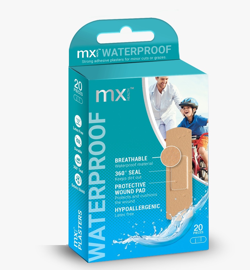 Mx Health Waterproof Plasters 20'S