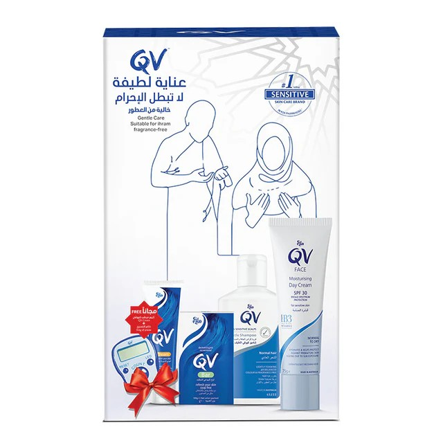 Hram KIT NO.1 QV Shampoo95g+Face Day Cream75g+QV Bar+QV Cream50g (Free)
