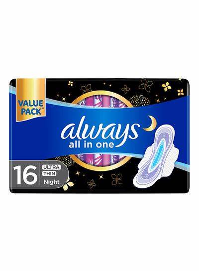 ALWAYS ULTRA Thin Night Pads16'S