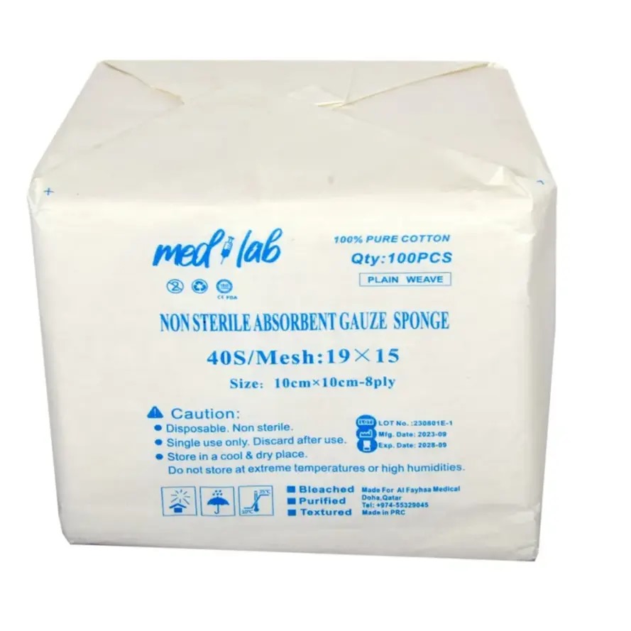 Medlab Gauze Swabs Non Sterille -100Pc