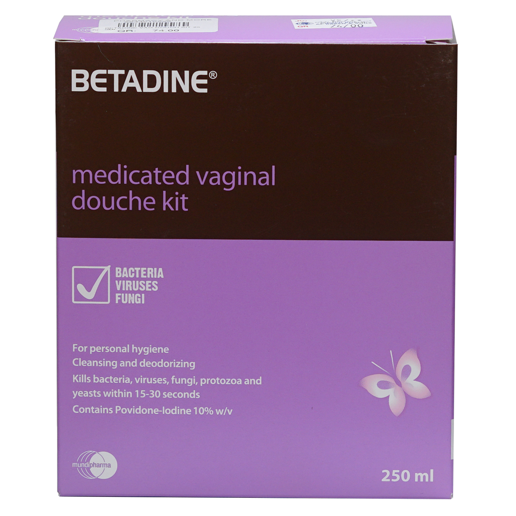 Betadine Vaginal Douch Kit 250Ml-