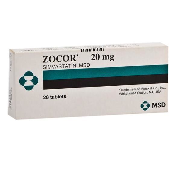 Zocor 20Mg Tablet 28'S-