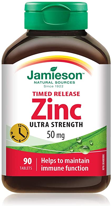 Jamieson Timed Release Zinc 50Mg 90S
