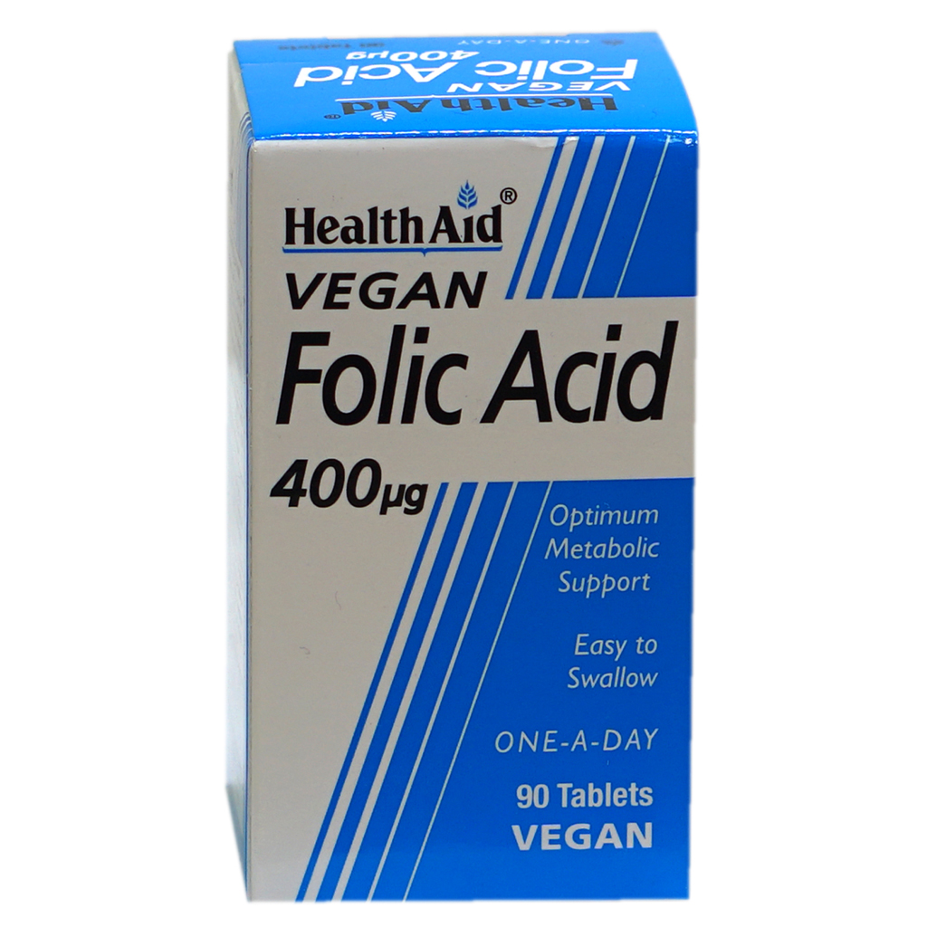 Health Aid Folic Acid 400Mcg Tab 90'S