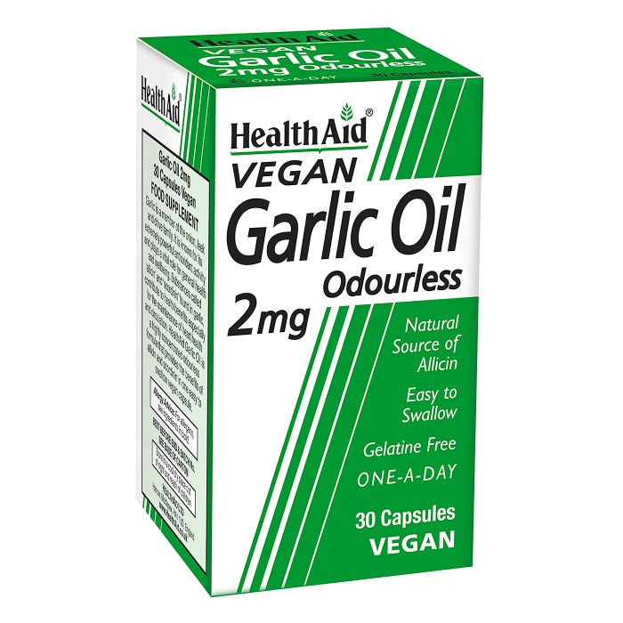 Health Aid Vegan Garlic Oil Cap 30'S-