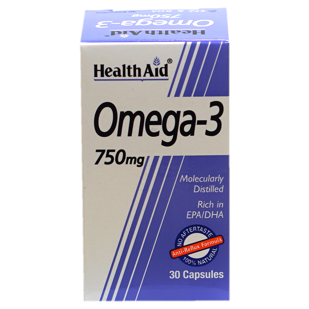 Health Aid Omega 3 750Mg Cap 30'S