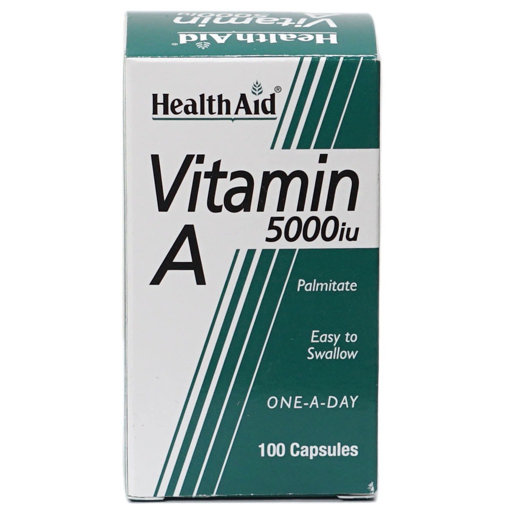 HealthAid Vitamin A 5000 One A Day Cap 100'S-