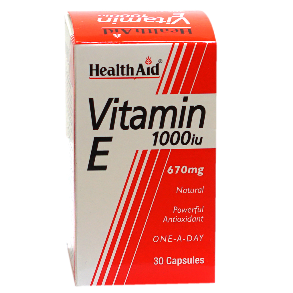 HealthAid Vitamin E 1000IU Cap 30'S-